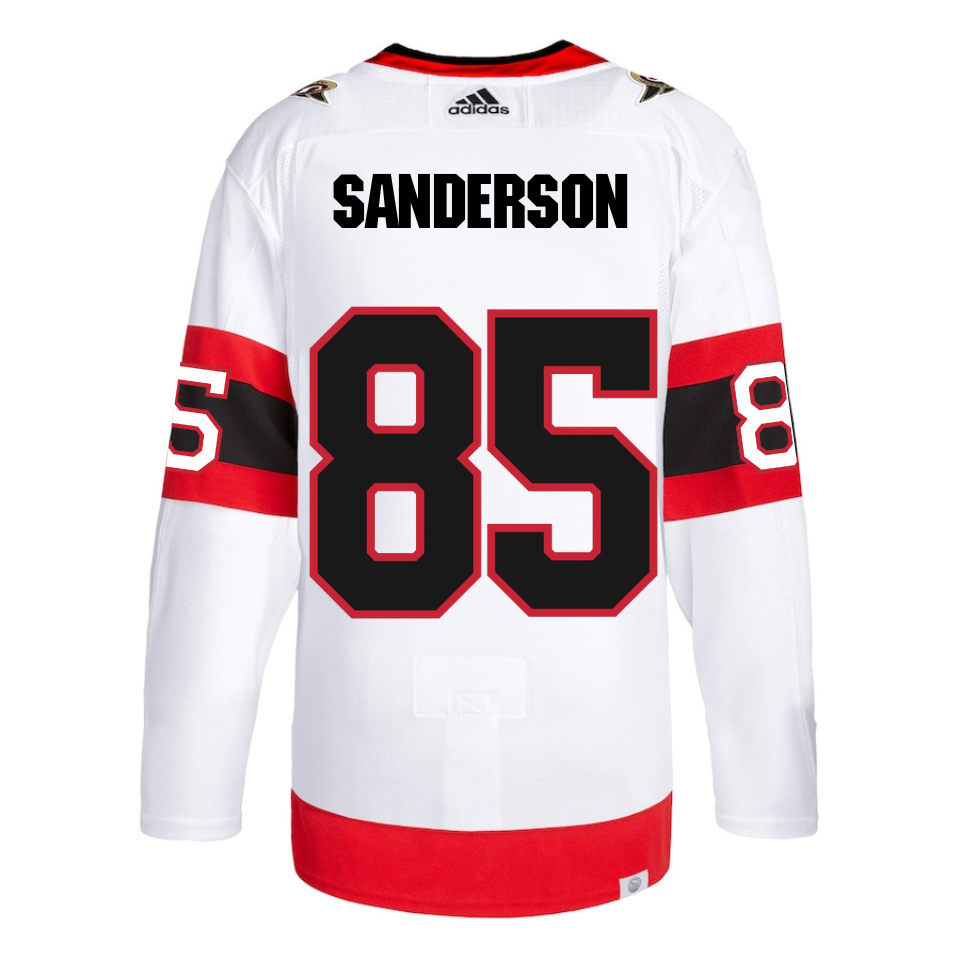 Sanderson Adidas Ottawa Senators Primegreen Authentic Away Jersey