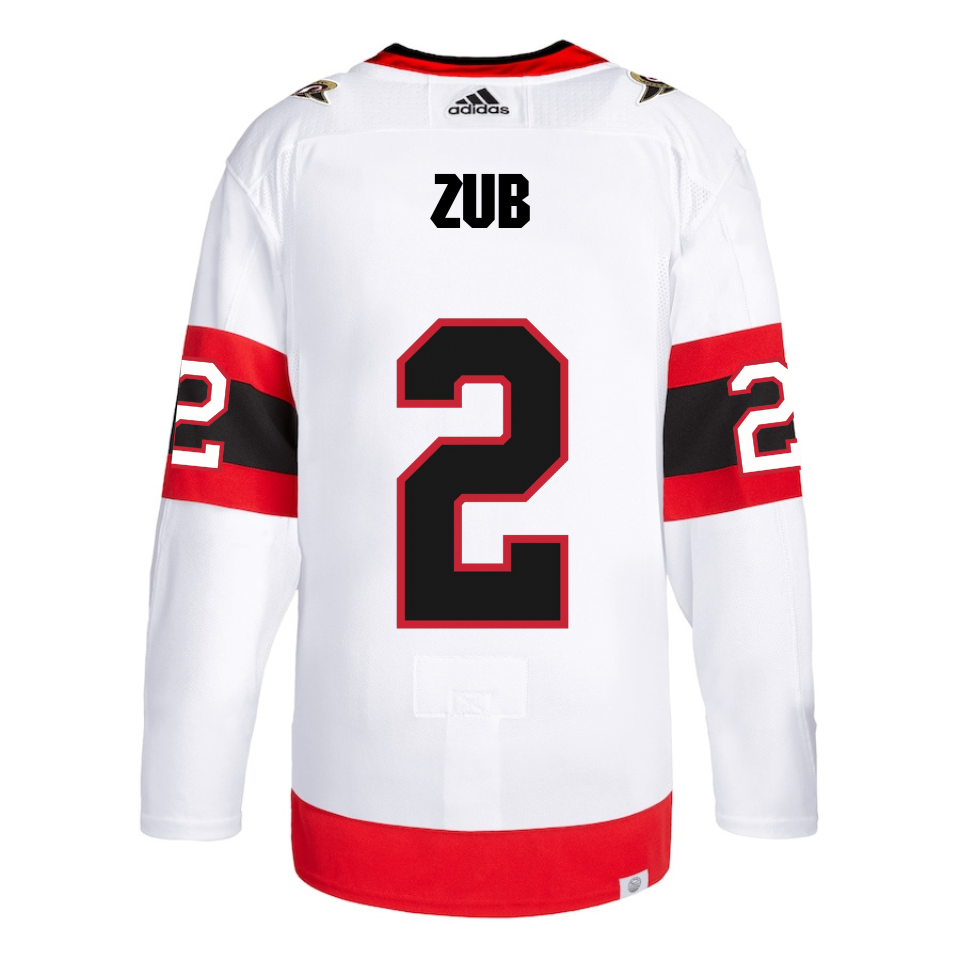 Zub Adidas Ottawa Senators Primegreen Authentic Away Jersey