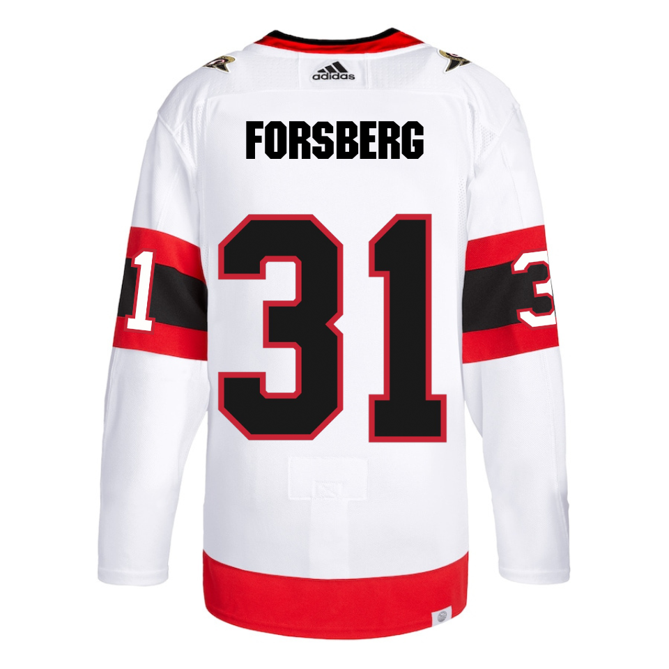Forsberg Adidas Ottawa Senators Primegreen Authentic Away Jersey