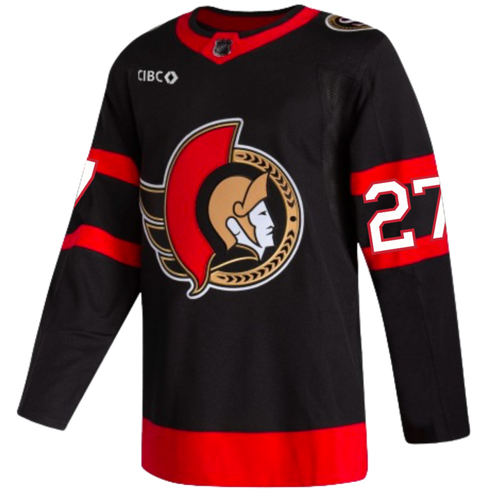 Kelly Adidas Ottawa Senators Primegreen Authentic Home Jersey
