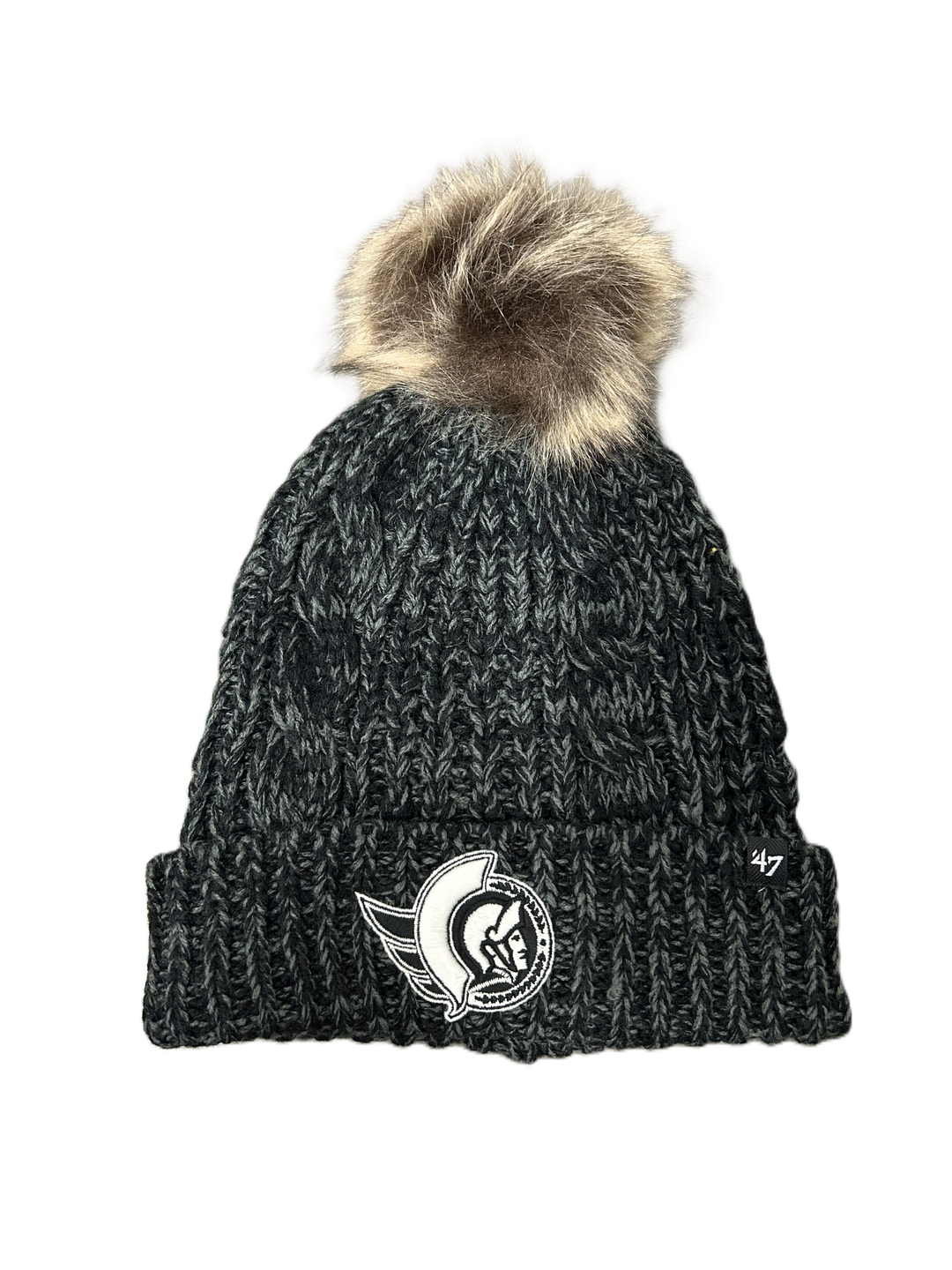 Womens Meeko Fur Cuffed Pom Toque (47)