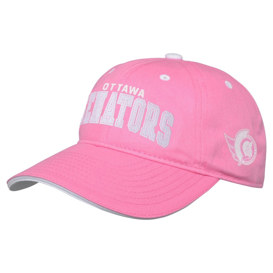 Girls Pink Unstructured Adjustable Cap –