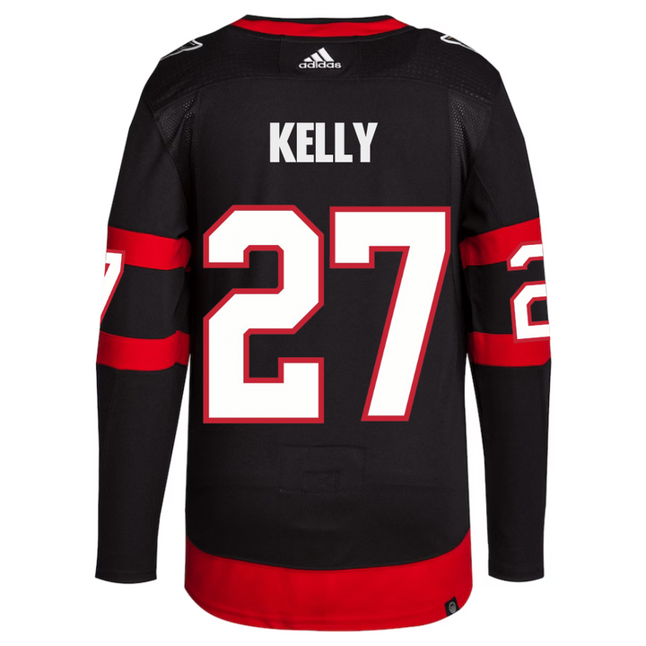 Kelly Adidas Ottawa Senators Primegreen Authentic Home Jersey
