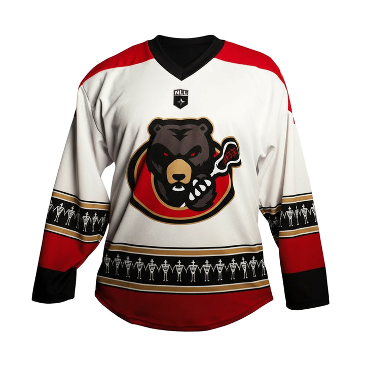Teat Ottawa Black Bears Away Replica Jersey