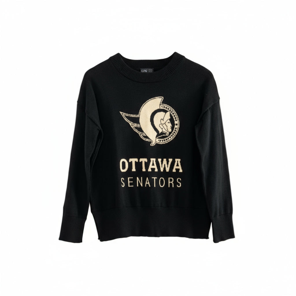 LINE CHANGE X SENS TEAM LOGO KNIT CREW NECK