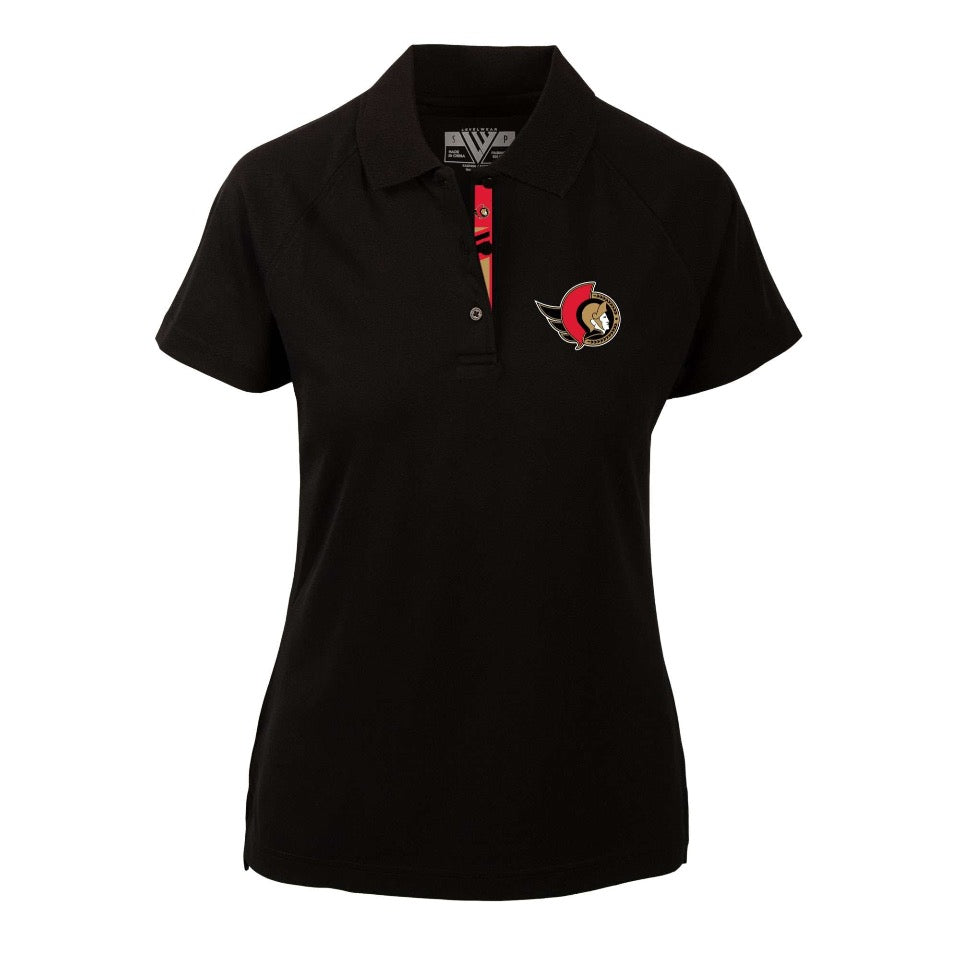 Women's Balance Black Polo (Levelwear)