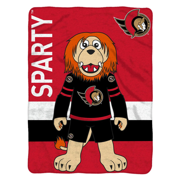 Sleep Squad Sparty 60" x 80" Raschel Throw Blanket
