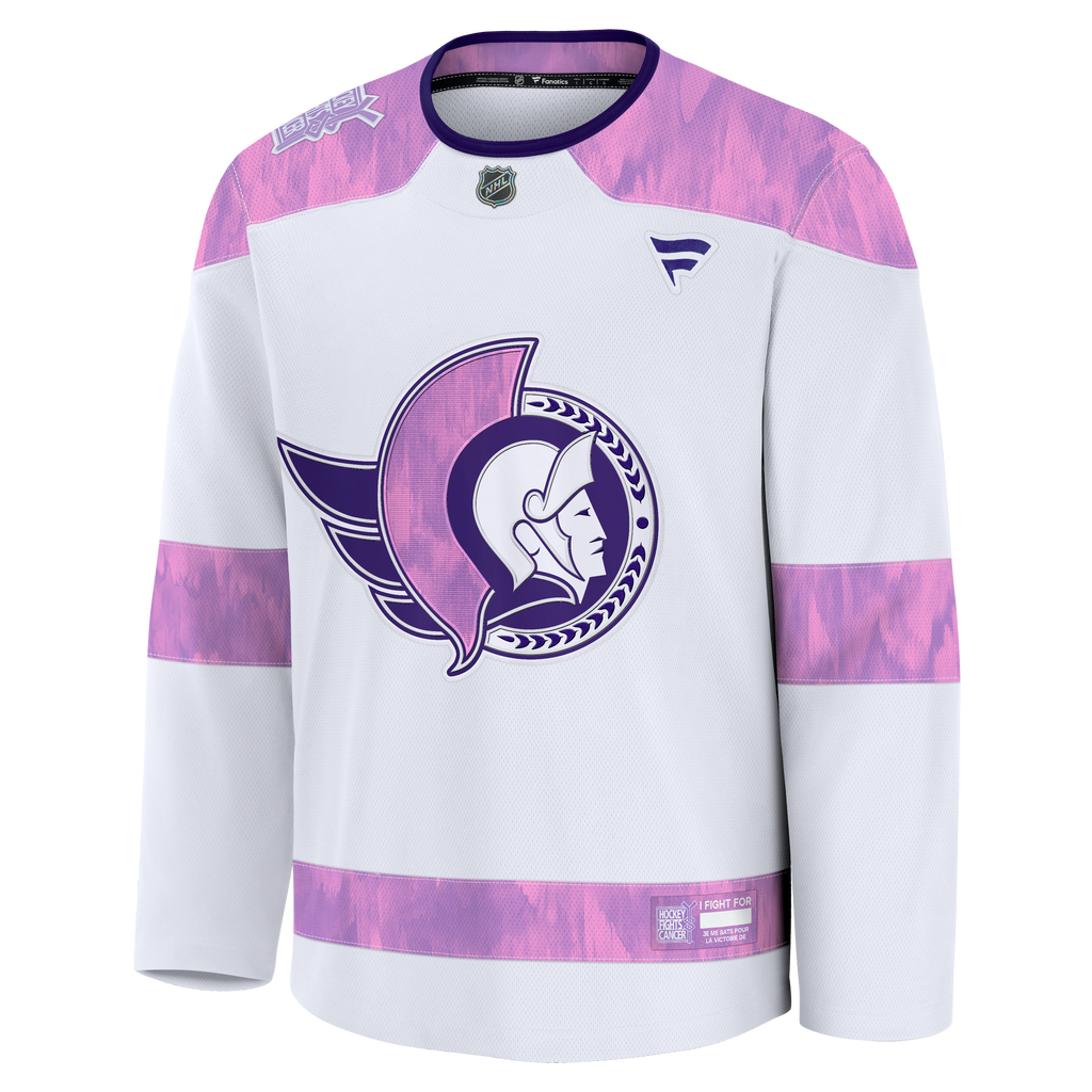 2024 Ottawa Senators Hockey Fights Cancer Jersey FANATICS