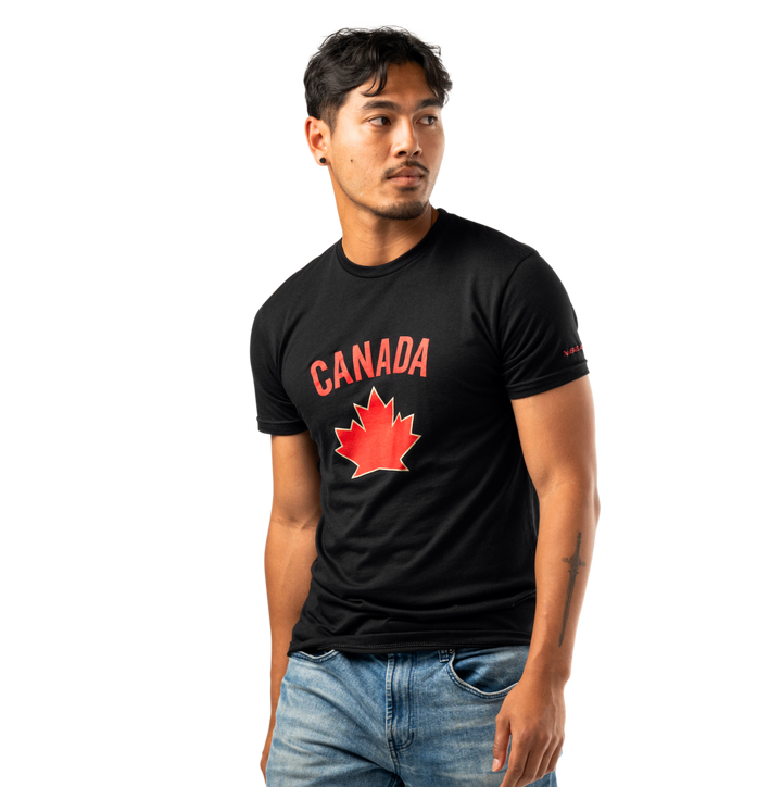 Canada World Junior Black Graphic Tee (BAUER)