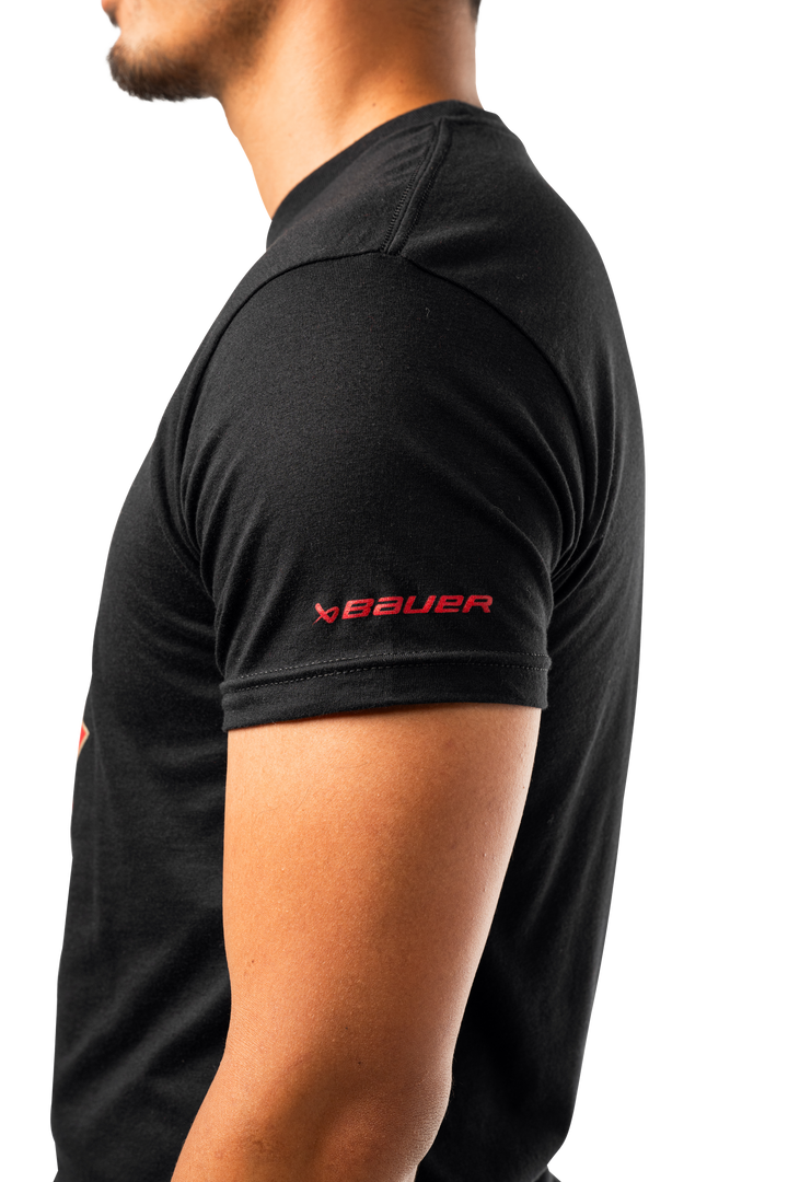 Canada World Junior Black Graphic Tee (BAUER)