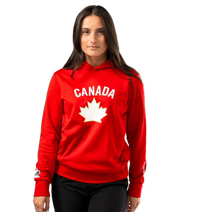 Women's Canada World Junior Red Hoodie (BAUER)