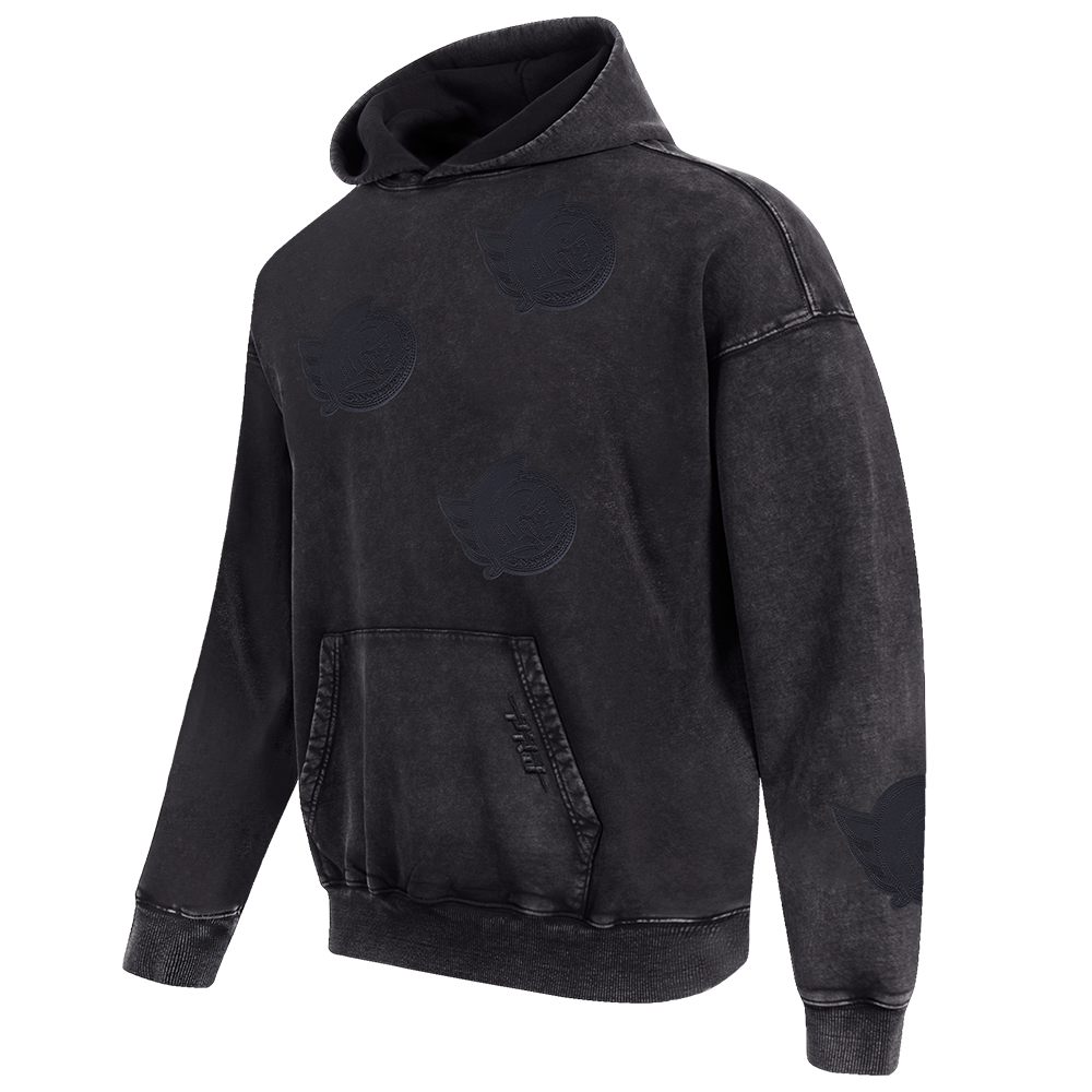 OTTAWA SENATORS WASHED VAGAURD BLACK PULLOVER HOODIE