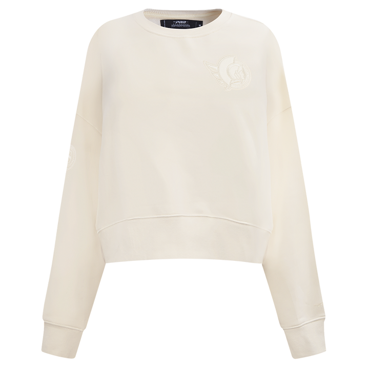 OTTAWA SENATORS WOMEN'S NEUTRAL FLC CREWNECK SWEATER