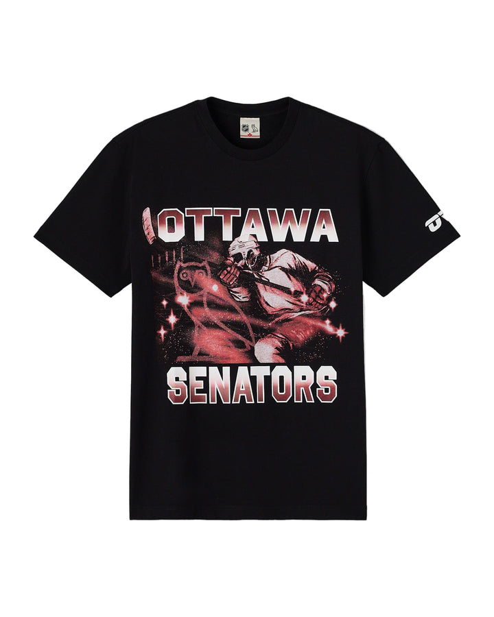 OTTAWA SENATORS - OVO X SENS BLACK GRAPHIC T-SHIRT