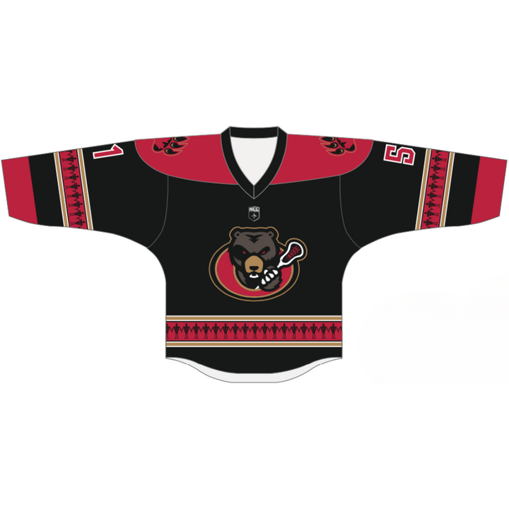 Teat Ottawa Black Bears Home Replica Jersey