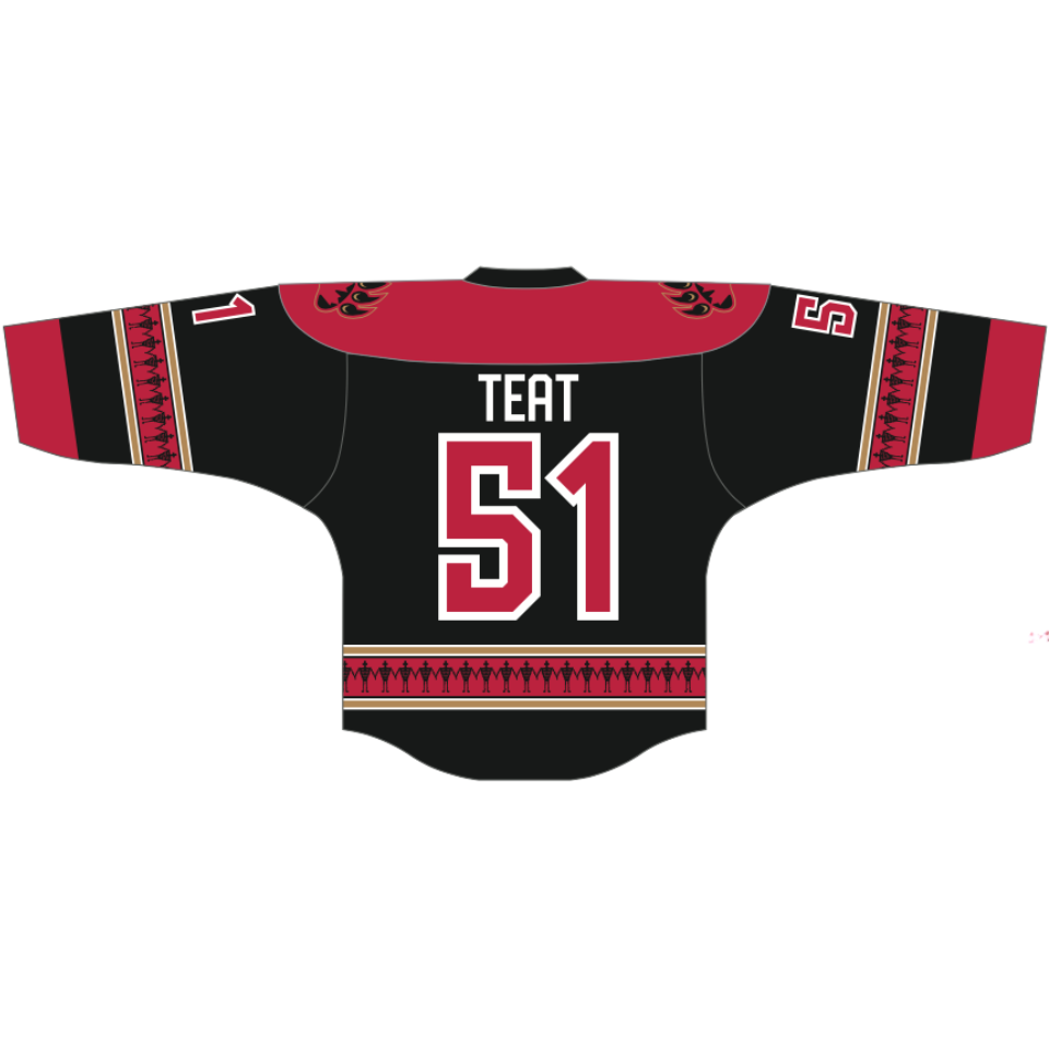 Teat Ottawa Black Bears Home Replica Jersey – OttawaTeamShop.ca