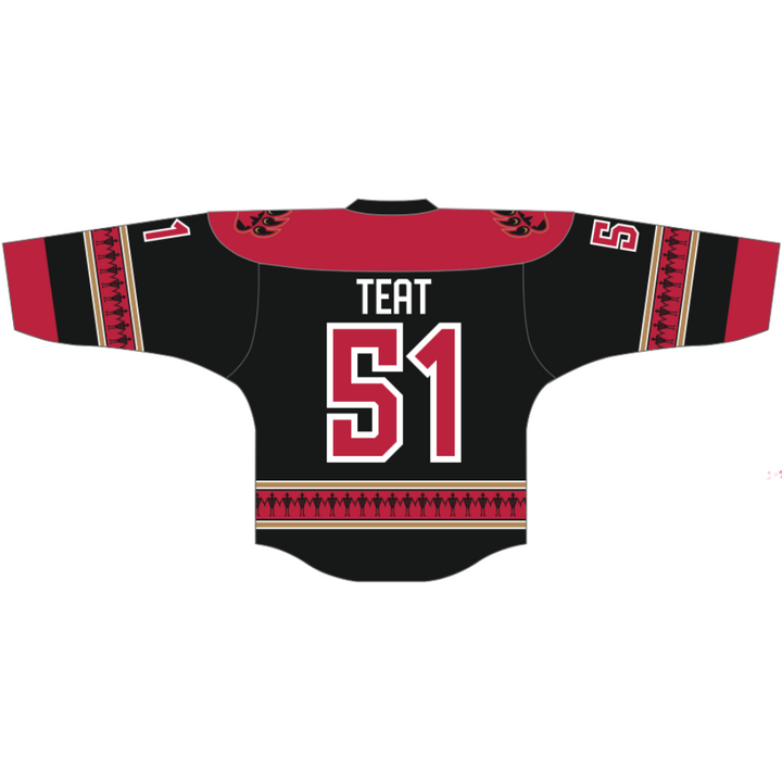 Teat Ottawa Black Bears Home Replica Jersey