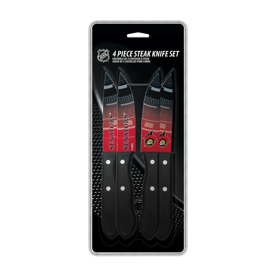 OTTAWA SENATORS 4 STEAK KNIVES COLLECTION PACK