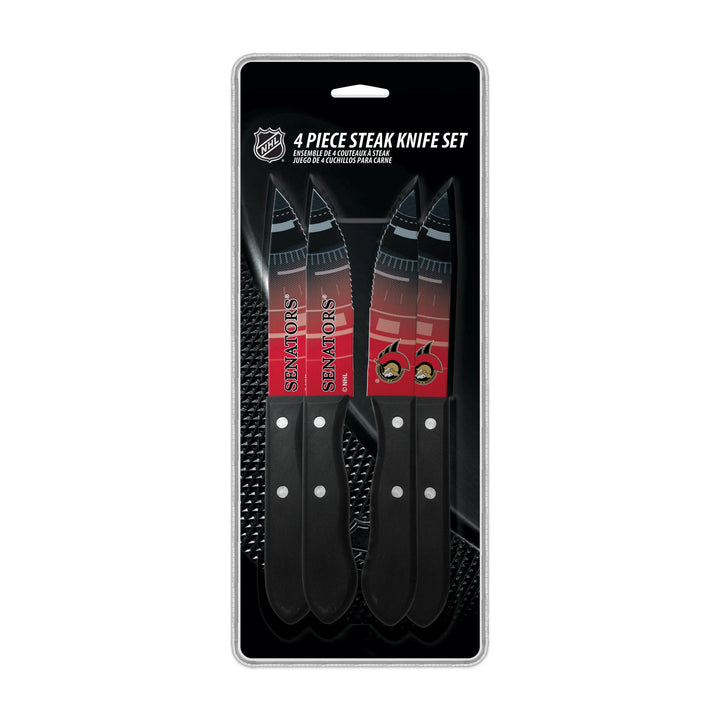 OTTAWA SENATORS 4 STEAK KNIVES COLLECTION PACK