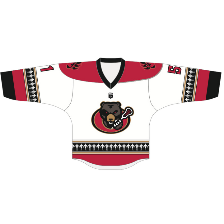 Teat Ottawa Black Bears Away Replica Jersey