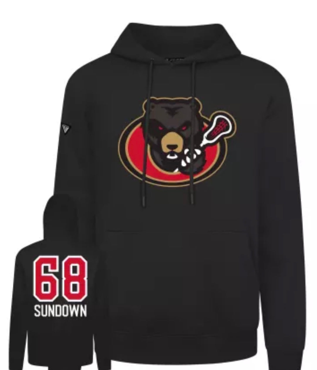 OTTAWA BLACK BEARS SUNDOWN NAME & NUMBER HOODIE