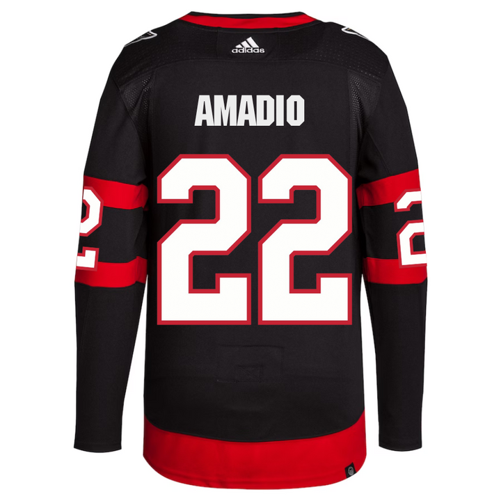 Amadio Adidas Ottawa Senators Primegreen Authentic Home Jersey