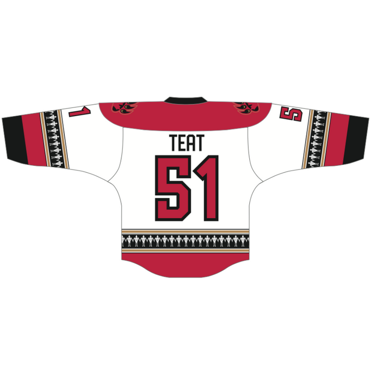 Teat Ottawa Black Bears Away Replica Jersey