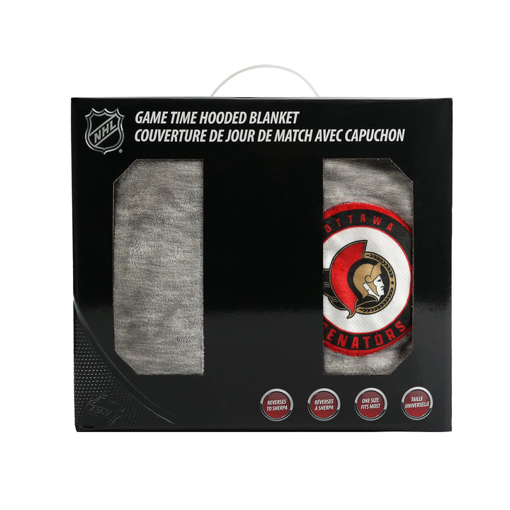 OTTAWA SENATORS GAME TIME HOODED BLANKET