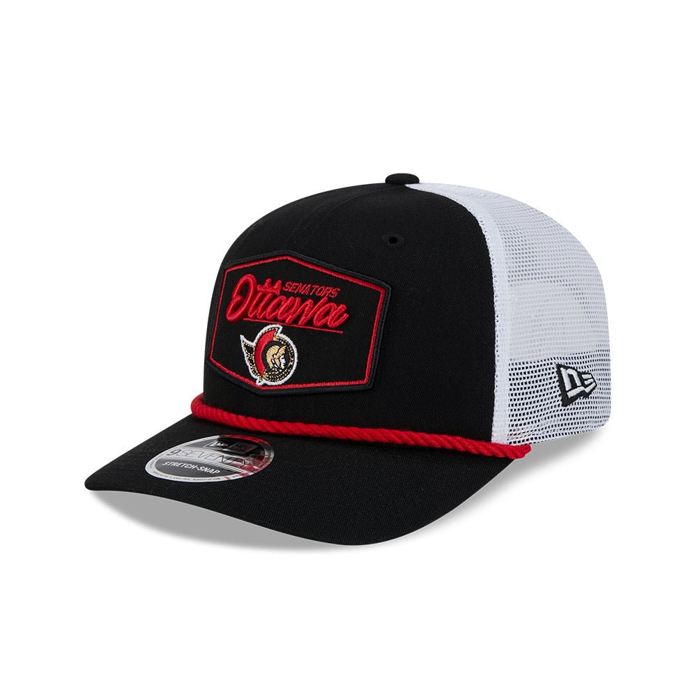 Ottawa Senators New Era Black/White 9Seventy SS Pitch Trucker Hat