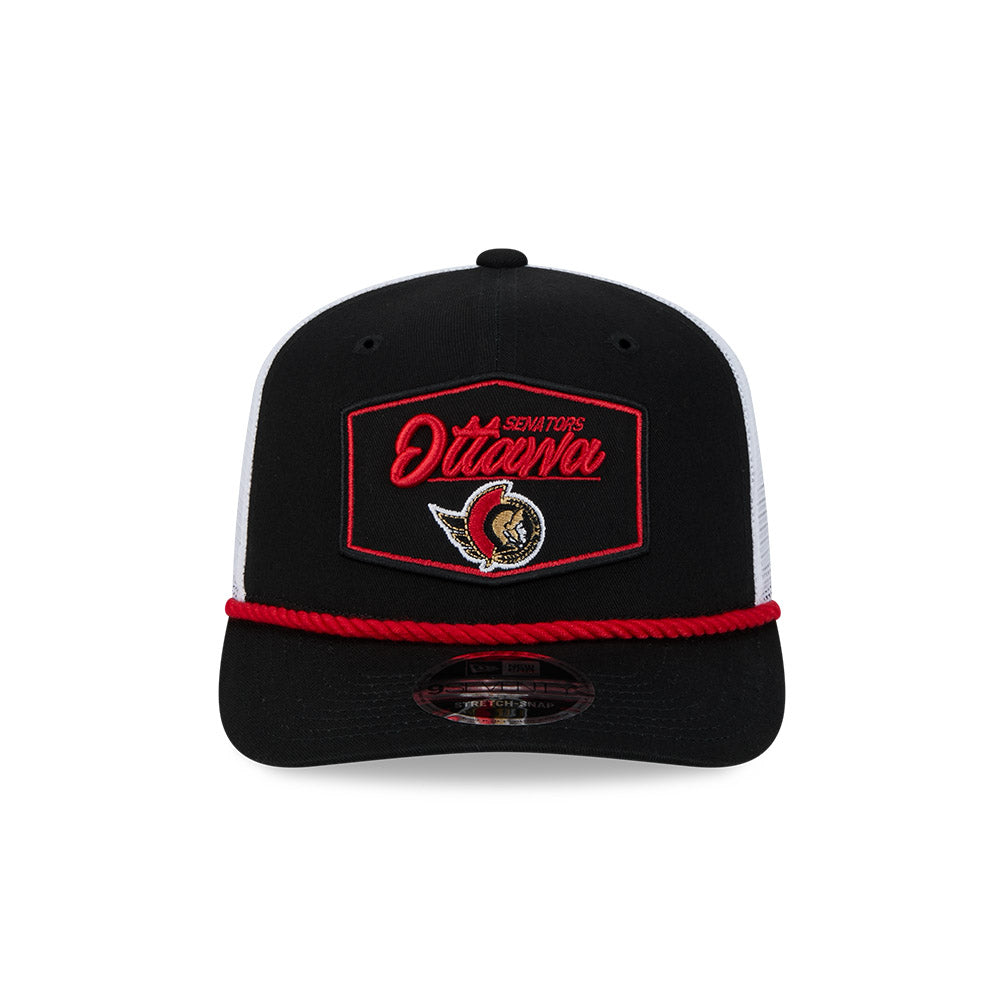 Ottawa Senators New Era Black/White 9Seventy SS Pitch Trucker Hat