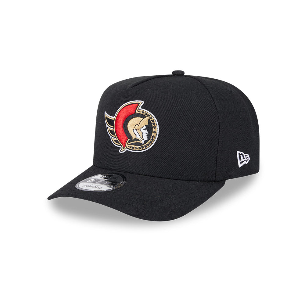 Ottawa Senators New Era Black 9Fifty A-Frame Poly Stretch Hat
