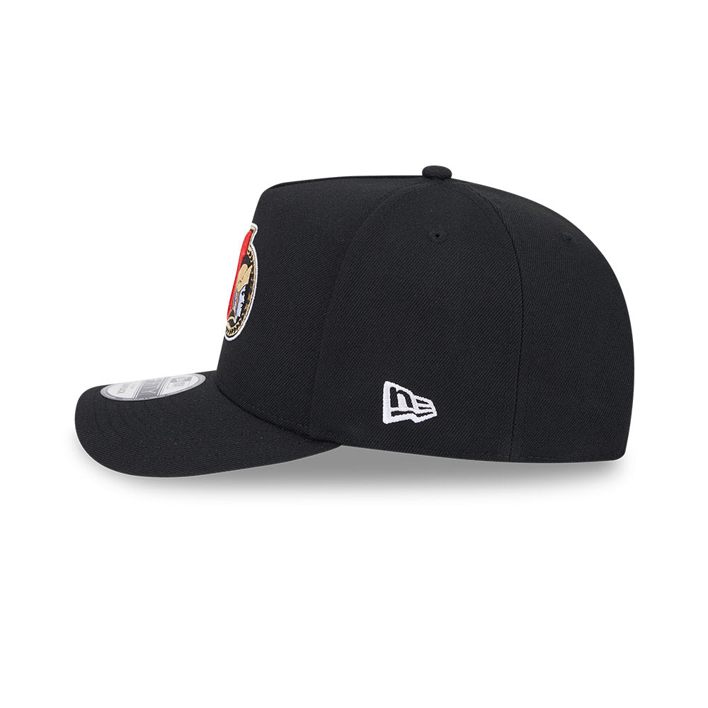 Ottawa Senators New Era Black 9Fifty A-Frame Poly Stretch Hat