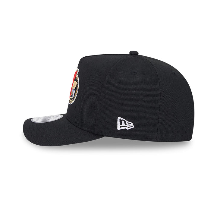 Ottawa Senators New Era Black 9Fifty A-Frame Poly Stretch Hat