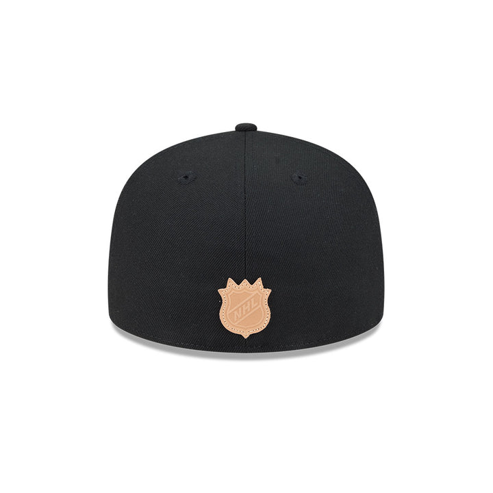 Ottawa Senators New Era Black/Beige 59Fifty Leather Fitted hat