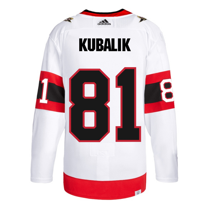 Kubalik Adidas Ottawa Senators Primegreen Authentic Away Jersey