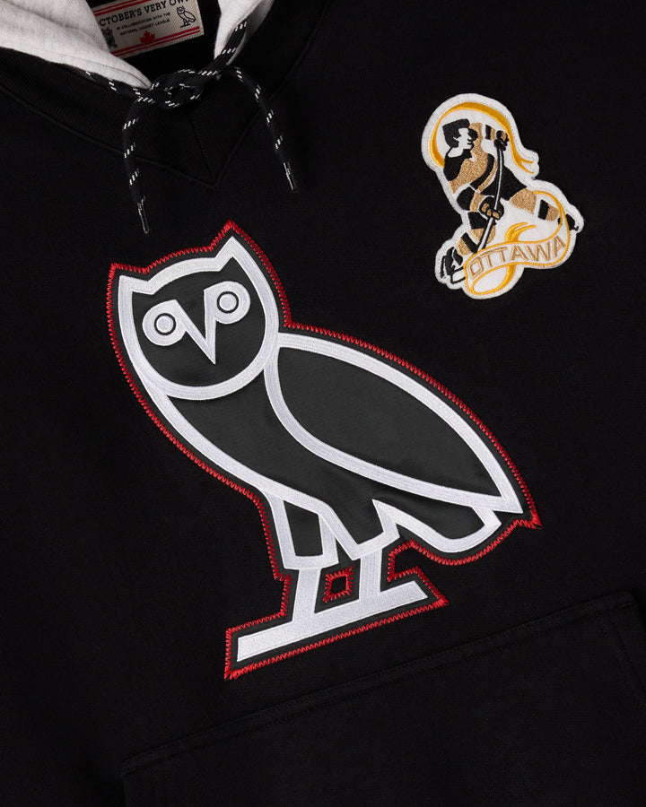 OTTAWA SENATORS - OVO X SENS BLACK PULLOVER HOODY