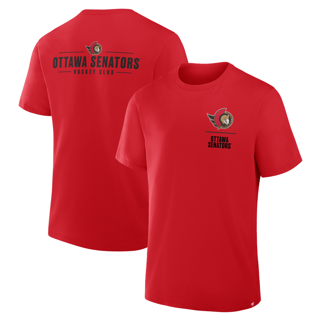 OTTAWA SENATORS FANATICS CRASH LEGACY RED TEE