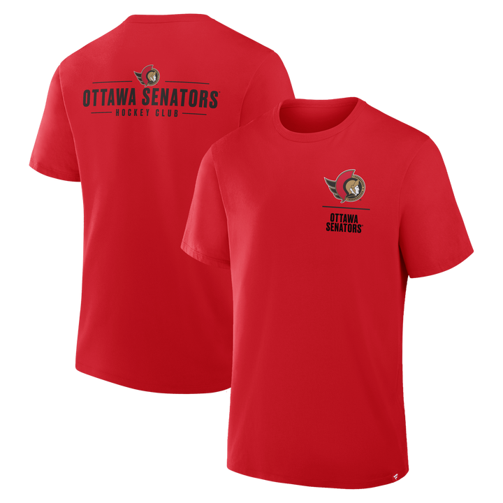 OTTAWA SENATORS FANATICS CRASH LEGACY RED TEE