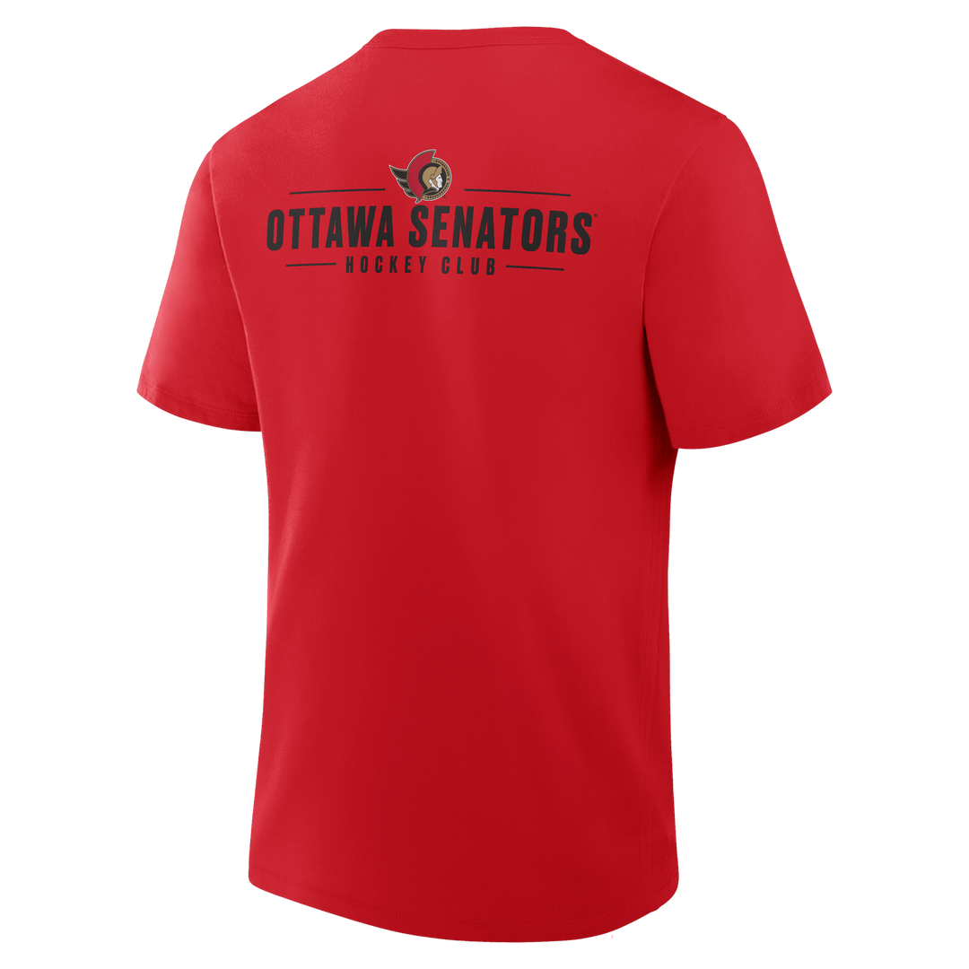 OTTAWA SENATORS FANATICS CRASH LEGACY RED TEE