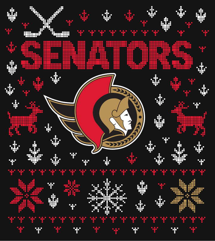 OTTAWA SENATORS UGLY HOLIDAY SWEATER