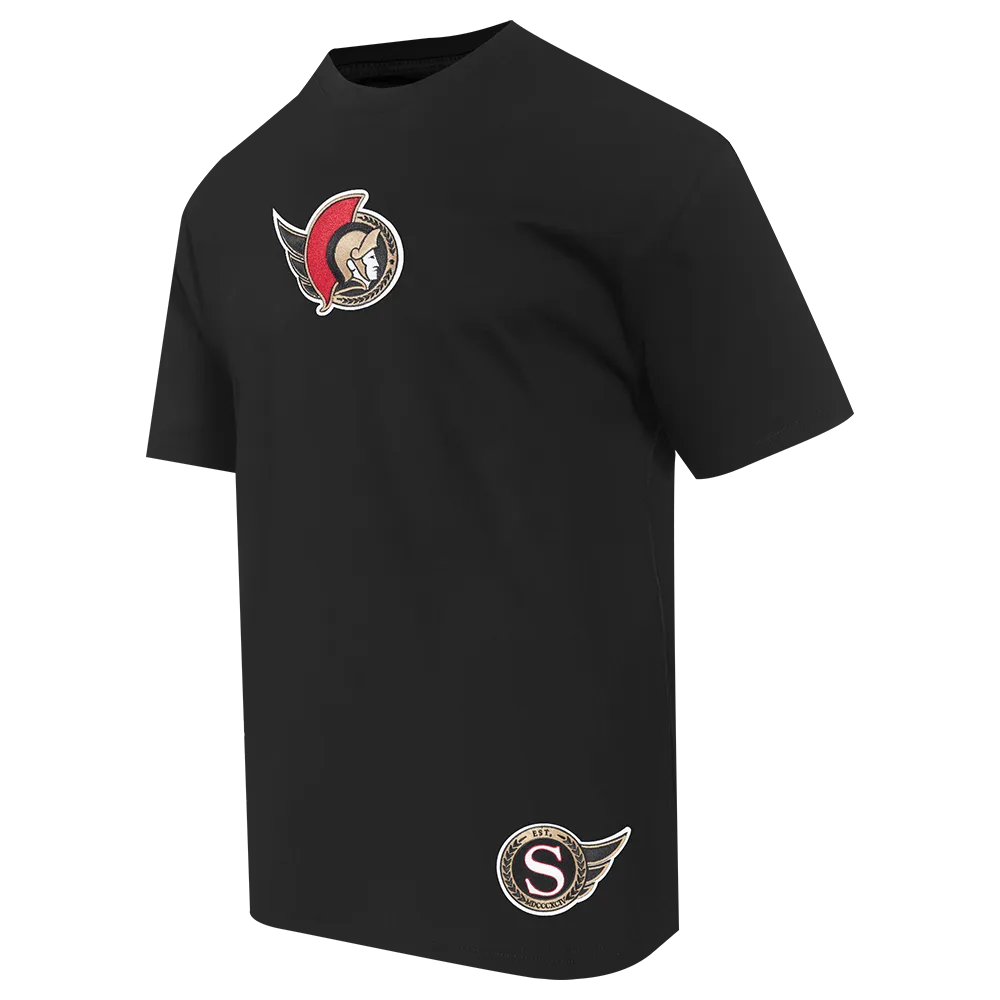 WINGSPAN CJ BLACK DROP SHOULDER TEE