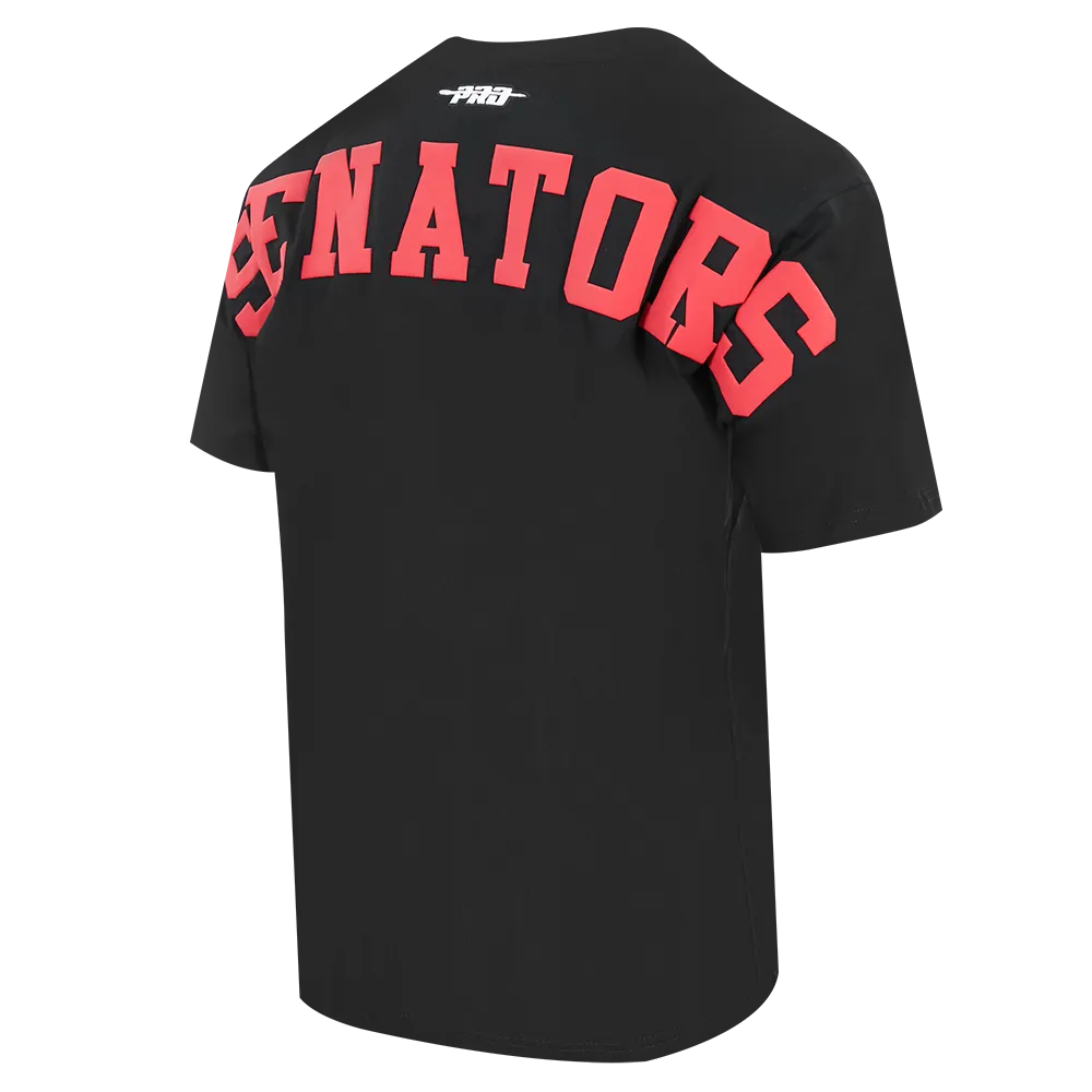 WINGSPAN CJ BLACK DROP SHOULDER TEE