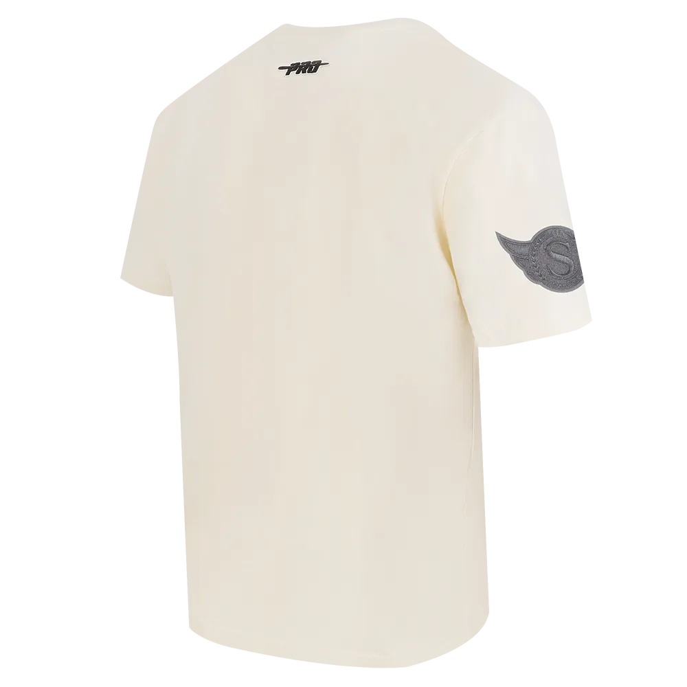 REVERSE FRENCH TERRY DROP SHOULDER TEE