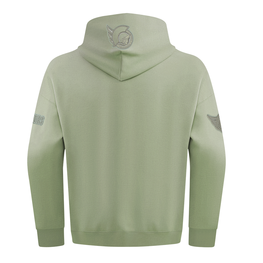 OTTAWA SENATORS NEUTRAL MOSS DROP SHOULDER FLC PULLOVER HOODIE