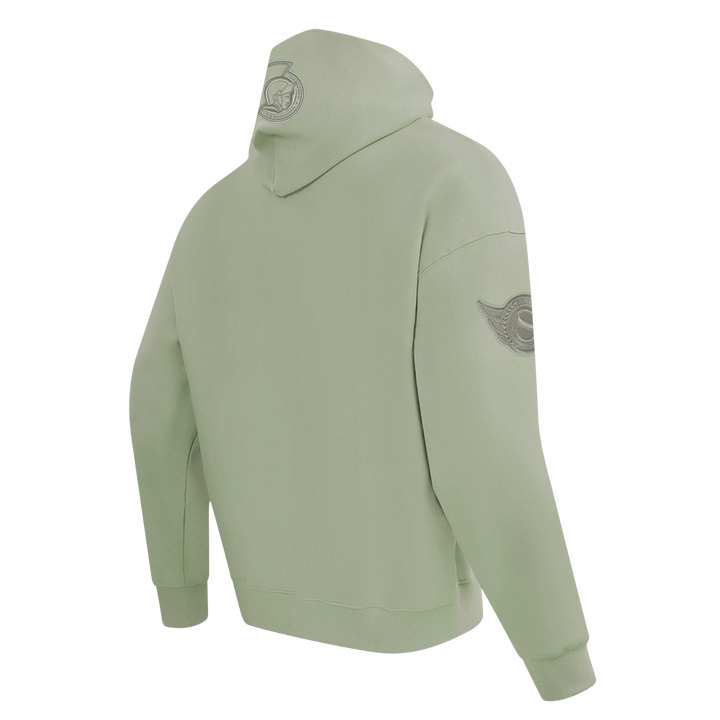 OTTAWA SENATORS NEUTRAL MOSS DROP SHOULDER FLC PULLOVER HOODIE