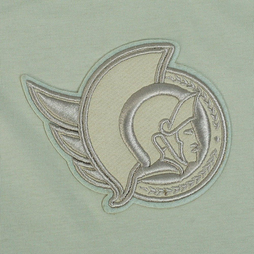 OTTAWA SENATORS NEUTRAL MOSS DROP SHOULDER FLC PULLOVER HOODIE