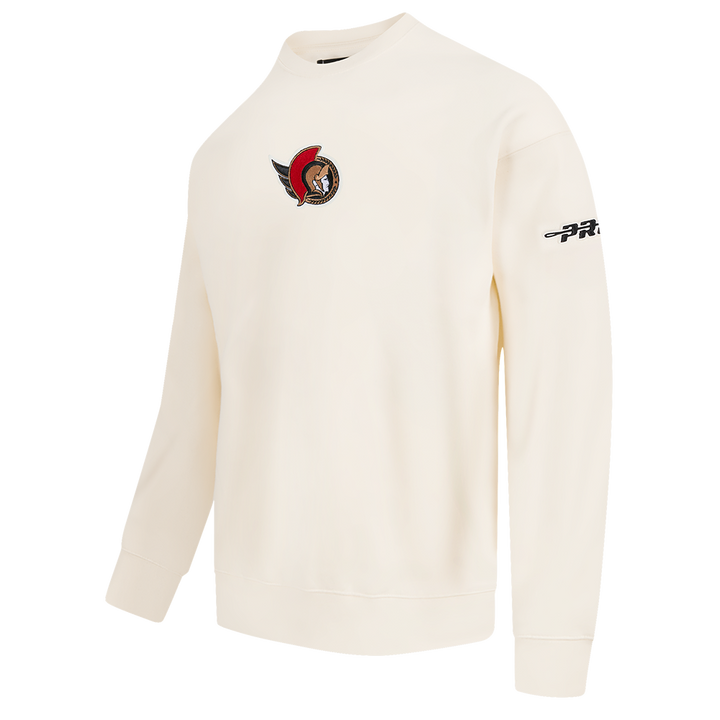 OTTAWA SENATORS CLASSIC ICON M PRO DROP SHOULDER WHT CREWNECK SWEATER