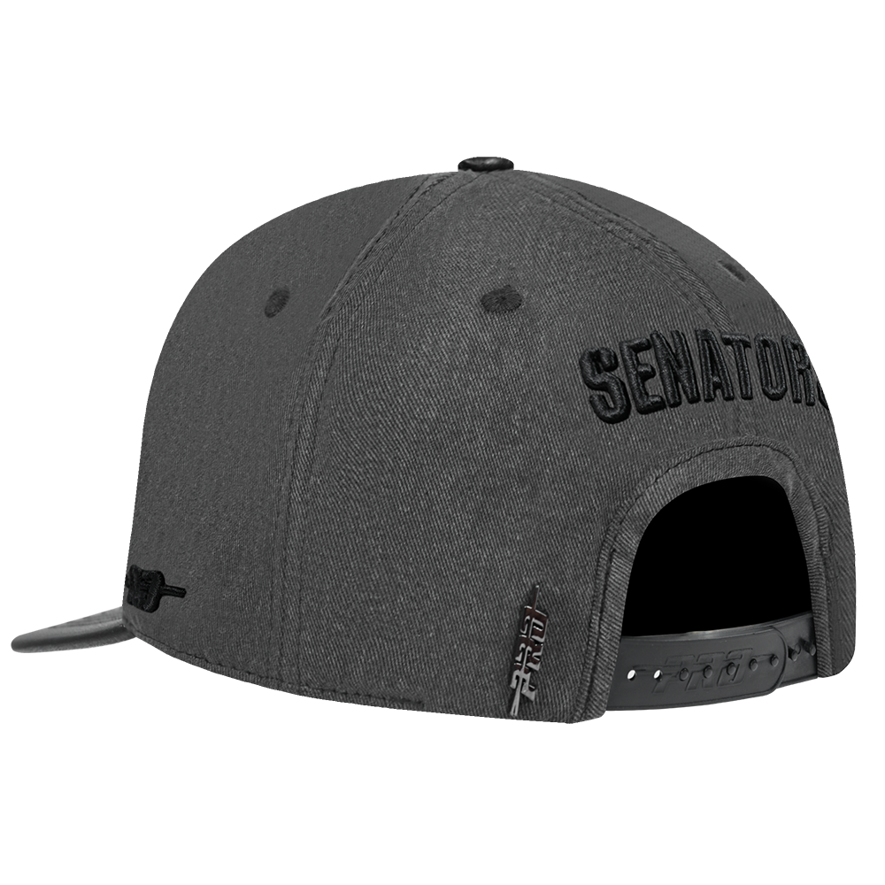 OTTAWA SENATORS WASHED VAGAURD BLACK TWILL PRO SNAPBACK