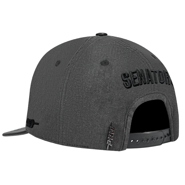 OTTAWA SENATORS WASHED VAGAURD BLACK TWILL PRO SNAPBACK