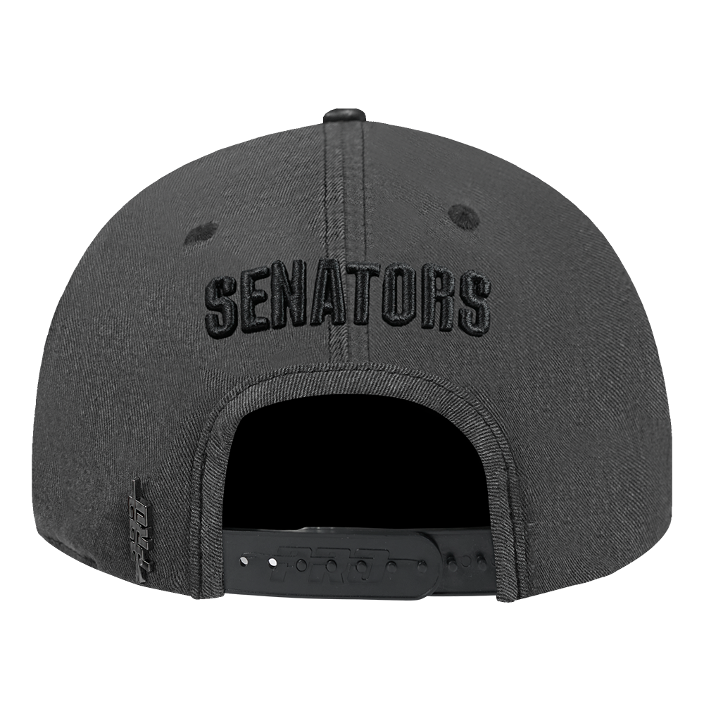 OTTAWA SENATORS WASHED VAGAURD BLACK TWILL PRO SNAPBACK